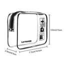 2pcs/pack Lermende Clear Toiletry Bag TSA Approved Travel Carry On Airport Airline Compliant Bag Quart Sized 3-1-1 Kit Luggage Pouch (Black) Lermende