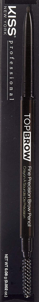 Kiss New York Professional Fine Precision Brow Pencil (Deep Dark Brown) KISS