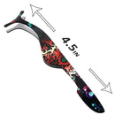 False Eyelash Applicator: Eyelash Extensions Tweezers for Easy Lash Application and Removal – Adjust and Repair Your Lashes in an Instant – Stainless Steel (Floral Black) Rapid Vitality
