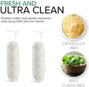 Biodegradable Mint Dental Tooth Lace Floss - 2X Refillable Flossers - 100% Organic Natural and Compostable Teeth Silk Spool - Waxed with Candelilla Wax & Eco-Friendly Zero Waste Packaging BAMBOEARTH Store