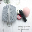 HEYNA Q Mini Beauty Mesh Makeup Sponge bag | Blender Sponge Travel Case | Small Cosmetic Travel Toiletry Bag | Zippered Carrying Pouch with Keychain for Puff Lipstick Storage Organizer Portable HEYNA Q
