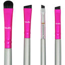 Eyebrow Brush Kit Thin Angled - Eye Brow Concealer Contour Brush to Shape and Conceal Eyes Duo Spoolie Brushes Firm Bristles Definer for Filling Pomade Gel | Defining Arches Winged Eyeliner Stencil Vertex