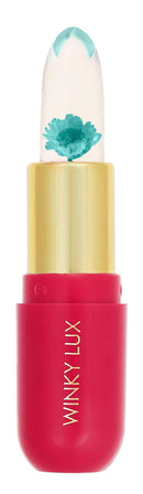 Winky Lux Flower Balm, Color Changing Flower Jelly Lip Balm Cosmetics, Find Your Perfect Shade of Pink Using the Unique pH Level of Your Lips, 0.13 Oz, Blue Flower Winky Lux