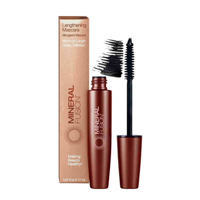 Mineral Fusion Lengthening Mascara, Graphite, 0.57 Fl Oz (Packaging May Vary) Mineral Fusion