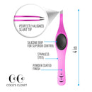 Coco's Closet Tweezers for Eyebrows - Surgical grade Stainless Steel Slant Silver Tweezer - Precision for Ingrown Hair Removal Coco's Closet