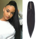 S-noilite Claw/Jaw Clip in Ponytail Extension Human Hair Blonde Ponytail Hair Extension Clip in Ponytail Hairpiece 100% Real Human Hair One Piece Straight 16 Inch (