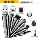 SURKER Beard Trimmer for Men Hair Clippers Body Mustache Nose Hair Groomer Cordless Precision Trimmer 6 in 1 Grooming Kit Waterproof USB Rechargeable SURKER