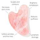 TIERRYMOON Gua Sha - Sculpting - Lymphatic Drainage, Removes Toxins, Face Sculpting Tool - Face Lifting - 100% Authentic Rose Quartz Gua Sha - Gua Sha Massage Tool, Guasha Tierry Moon