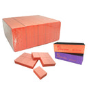 Maryton Nail Buffer Mini Block File 80/100 Grit Disposable Bulk, 130 Count (Orange) MARYTON