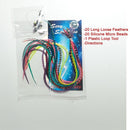 Feather Hair Extensions, 100% Real Rooster Feathers, Long Rainbow Colors, 20 Feathers with 20 Beads and 1 Loop Tool Kit, By Sexy Sparkles Feather hair Extensions