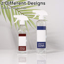 Zena Empty Clear Spray Bottle 16 oz. Great for Cleaning Solution, Essential Oils, Gardening, Hair Care. Adjustable Heads from Mist to Stream. Includes 4 beautiful labels (Pack of 2 / Cuboid) Zena