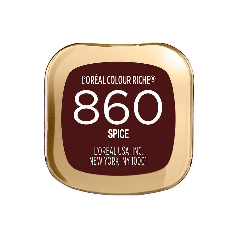 L'Oreal Paris Makeup Colour Riche Original Creamy, Hydrating Satin Lipstick, 860 Spice,1 Count L'Oreal Paris