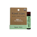 Kind Lips, Premium Product with a Powerful Purpose, Sweet Mint Single 0.15oz - USDA Organic Lip Balm, 100% Natural, Gluten Free, Moisturizer for Dry, Cracked and Chapped Lips - Made in USA Kind Lips Store