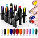 VENALISA 15ml Gel Nail Polish, Lively orange Color Soak Off UV LED Nail Gel Polish Nail Art Starter Manicure Salon DIY at Home, 0.53 OZ V VENALISA