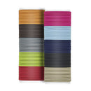 Hair Elastic Ties, KUBOM 10-Color No-Metal Ponytail Holders for Women's Hair 100pcs Girls Women Hair Bands, 4MM KUBOM