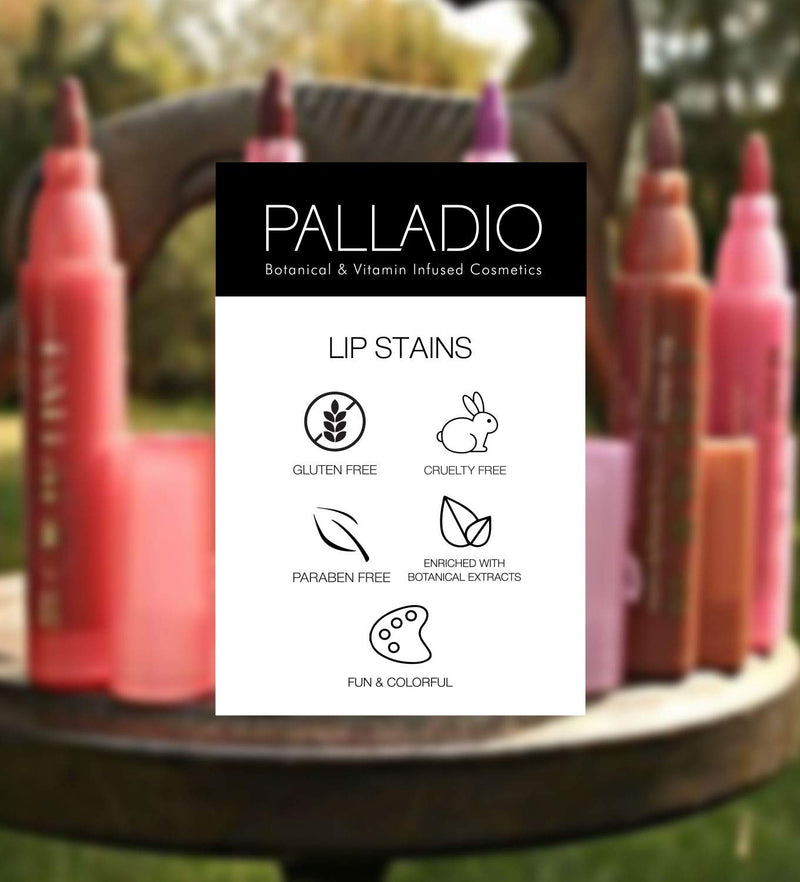 Palladio Lip Stain, Hydrating and Waterproof Formula, Matte Color Look, Longlasting All Day Wear Lip Color, Smudge Proof Natural Finish, Precise Chisel Tip Marker, Mocha Cream Palladio