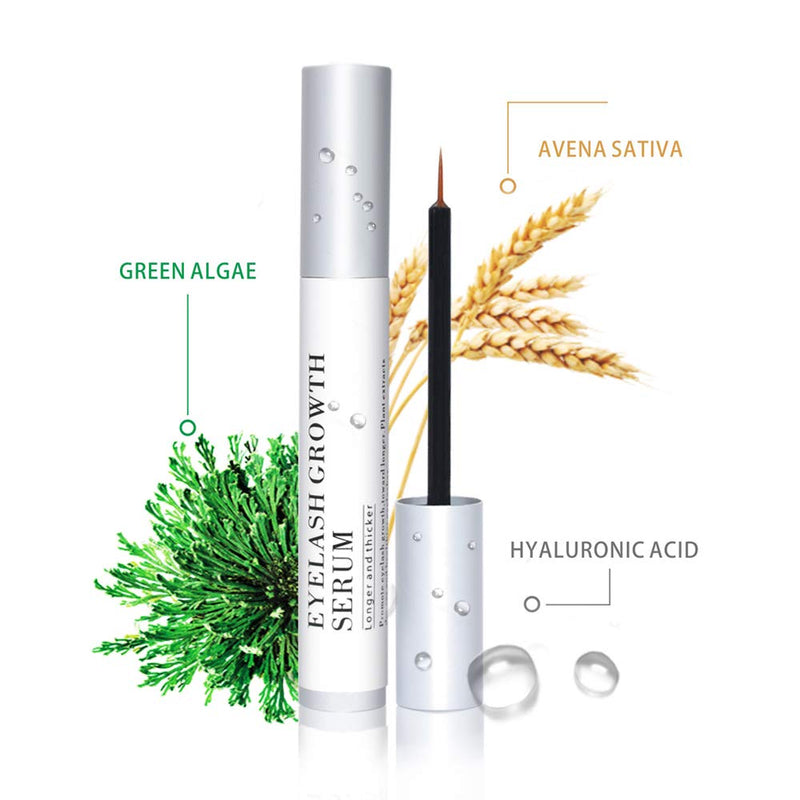 Vanecl Best Natural Eyelash Growth Serum,Brow & Lash Enhancing Formula & Rapid Brow Growing Treatment for Longer, Thick And Strong Lashes 5ML VANELC