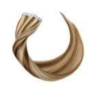 Hairro Tape in Human Hair Extensions 16 Inch Long Straight