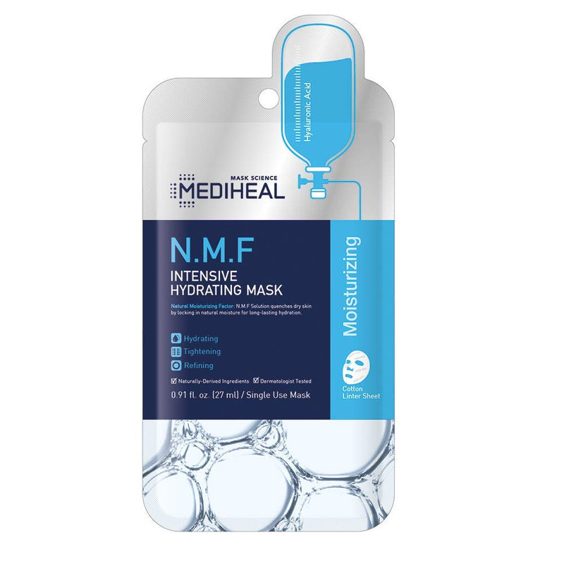 MEDIHEAL Sheet Mask Heroes, NMF, Tea Tree, Collagen, WHP, DNA, HDP, 6 Variety Pack |Korean Skincare Routine, Hydrating Facial Sheet Mask Combo , Daily K-Beauty Skin Therapy Mediheal