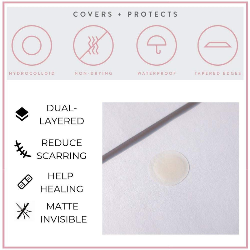 Cover Dot Acne Care (48 Dots) Acne Skin Blemish Treatment with Hydrocolloid | Clear, Waterproof Patch | Oil and Pimple Absorbing | Made in USA SMARTMED