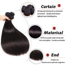 Straight Bundles 9A 100% Unprocessed Straight Human Hair 3 Bundles (20 22 24 Inch) Brazilian Virgin Hair Weave Human Hair Extension Fashow