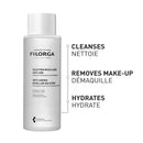 Filorga Anti Aging Micellar Solution Cleansing Makeup Remover, No Rinse Facial Cleanser Removes Stubborn Makeup With Soothing Ingredients For Younger Looking Skin, 13.5 Fl Oz Laboratoires Filorga Paris