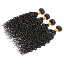 Brazilian Virgin Water Wave 4 Bundles 18 20 22 24 Inch 100% Unprocessed Human Hair Bundles Water Wavy Hair Double Strong Weft Natural Black Hair Extension MDL