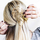 Kitsch Hair Clips, Metal Hair Claw Clips, Hair Accessories for Women, Large Hair Clip, Hair Clutch, 3 Inches Wide (Open Shape Claw Clip, Gold) Kitsch