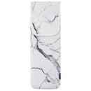 Bluecell Heat Resistant Neoprene Curling Iron Holder Cover Bag Flat Iron Curling Wand Travel Case Pouch 15 x 5 Inches,White Marble Pattern Bluecell World