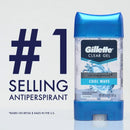 Gillette Antiperspirant Deodorant for Men, Invisible Solid, Cool Wave, 72 Hr. Sweat Protection, 3.8 oz Pack of 4 Gillette