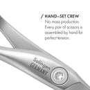 GERMANIKURE Tower Point Cuticle Scissors - FINOX Stainless Steel Professional Manicure Tools in Leather Case - Ethically Made in Solingen Germany - 4705 GERmanikure