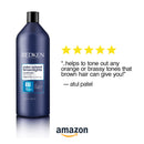 Redken Color Extend Brownlights Blue Shampoo | Hair Toner For Natural & Color-Treated Brunettes | Tones & Neutralizes Brass In Brown Hair | Sulfate Free Shampoo REDKEN