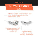 Ardell False Lashes, Naked Lashes 424 with Invisiband, 4 pairs Ardell
