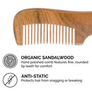 ZEUS Sandalwood Mustache Comb- Best Moustache Care Tool for Men, Pocket Size Mustache Comb- B31 ZEUS