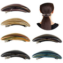 Yeshan Women Barrettes for thick hair with Tortoise Shell Strip colors Acrylic French Hair clips for Ladies,Pack of 6 Yeshan
