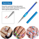 Beetles Nail Art Liner Brushes, Nail Gel Polish Painting Nail Art Design Brush Pen Set Diamond application Rhinestone Handle, Nail Dotting Painting Drawing Pen Sizes 5/7/9/11/20mm, 5Pcs beetles Gel Polish