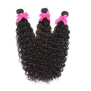 Ayisha Human Hair Water Wave Bundles Brazilian Virgin Hair Water Wave 9A Brazilian Hair Natural Water Curly Wave 3 Bundles 100% Unprocessed Human Hair Extensions Natural Black Color Ayisha
