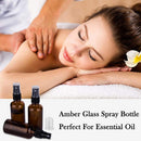 2oz Amber Glass Spray Bottles for Essential Oils, Small Empty Spray Bottle, Fine Mist Spray, Set of 3 hmaimas