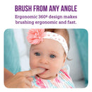 360º Bristle Silicone Baby Finger Toothbrush, 100% BPA Free for Toddlers and Infants 3 Months and Up, Full Surround Design for Teeth and Gum Cleaning; 2 Sets of Finger Brushes – Clear Itsy Bitsy People