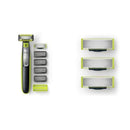 Philips Norelco OneBlade Face + Body hybrid electric trimmer and Replacement Blade, 3 Count Philips Norelco