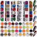 Nail Art Designs for Nails, Nail Foil Sticker, Nails Gems and Rhinestones, Nail Art Fruit Slices , Chunky Glitter, Nail Sequins Laser Star, Holographic Sparky Mixed Heart,Nail Decorations Teenitor