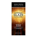 John Frieda Brilliant Brunette Luminous Hair Glaze, Hair Gloss Enhances Rich Color and Boosts Shine for Silky Brunette Hair, Enhances While Mending Damaged Hair Surfaces, 6.5 Oz, Pack of 2 Infinity Warehouse