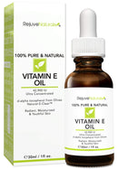 Vitamin E Oil - 100% Pure & Natural, 42,900 IU. Visibly Reduce the Look of Scars, Stretch Marks, Dark Spots & Wrinkles for Moisturized & Youthful Skin. d-alpha tocopherol (1 Fl Oz) RejuveNaturals