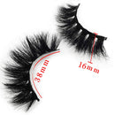 GOO GOO Mink Lashes 16mm Bushy Siberian Mink Fur False Eyelashes Hand Made Strips Real 3D Mink Eyelashes Natural Soft Curl Fake Eyelashes Reusable Make Up Eyelahses 1 Pair GOO GOO