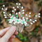 Yean Bride Flower Wedding Hair Comb Silver Bridal Hair Piece Pearl Hair Accessories for Women and Girls Yean