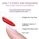 Gel Nail Base Top Coat Set - No Wipe Candy Lover UV LED Soak Off Nail Gel Polish, Long Lasting Mirror Shiny Glossy Finish Gift Kit Candy Lover