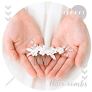 Asooll Wedding Hair Comb Silver Flower Bridal Headpiece Bride Rhinestone Crystal Head Clip for Women and Girls Asooll