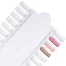 10 Palettes Beauticom 48 Nail Tips Display Board for Nail Art Design Pattern Practice and Swatch Nail Polish Colors (48 Tips Palette (Clear), 10 Pieces) Beauticom