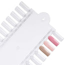 10 Palettes Beauticom 48 Nail Tips Display Board for Nail Art Design Pattern Practice and Swatch Nail Polish Colors (48 Tips Palette (Clear), 10 Pieces) Beauticom