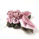 Scrunchies Hair Ties Silk Satin Scrunchy - Cute Bow Bunny Ear Hair Elastic Ponytail Holder Bobbles Soft Elegant Elastic Hair Bands with Tail Ribbon Ivyu